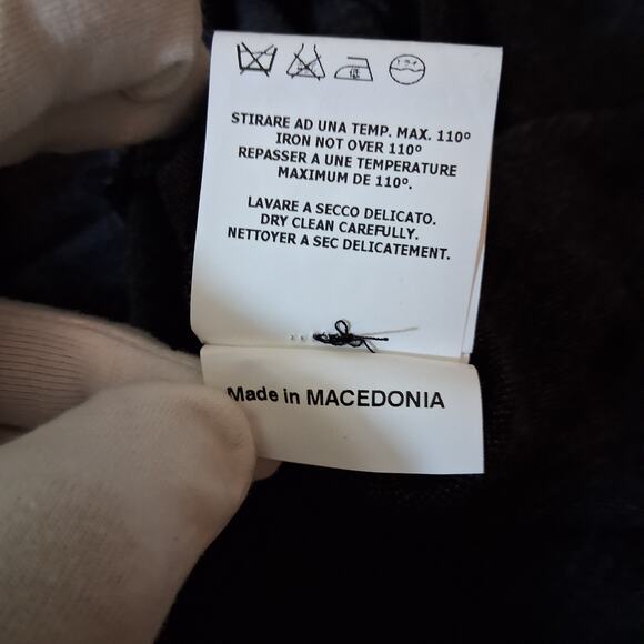 PINKO Black & Gray Houndstooth Wool Blend Sleeveless Mini Dress preppy Sz 4 NWT - Picture 12 of 13